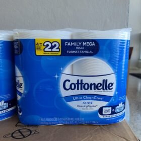 Cottonelle Ultra Clean Toilet Paper with Active CleaningRipples Texture, Strong Bath Tissue, 24 Family Mega Rolls (24 Family Mega Rolls = 132 Regular Rolls) (4 Packs of 6), 388 Sheets per Roll photo review