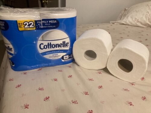 Cottonelle Ultra Clean Toilet Paper with Active CleaningRipples Texture, Strong Bath Tissue, 24 Family Mega Rolls (24 Family Mega Rolls = 132 Regular Rolls) (4 Packs of 6), 388 Sheets per Roll photo review